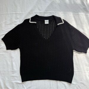 Varley Monte V Neck Knit Polo